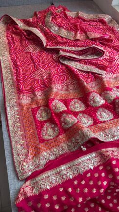 Pure Munga Silk Banarasi Weaving Saree