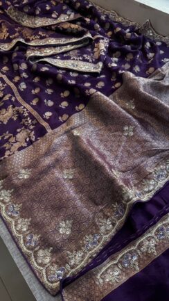 100 % Pure Munga Silk Saree
