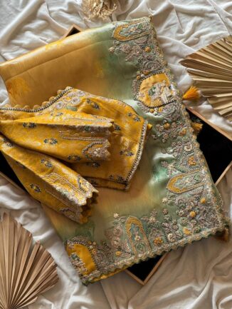 Pure Soft Munga Silk Designer Saree 🐘