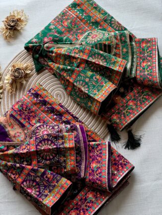 Meenakari Artistry designer saree