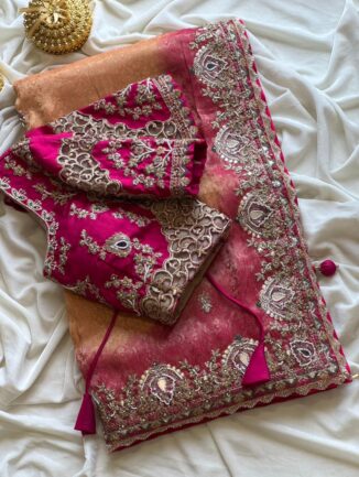 Premium Dola Silk Designer Saree