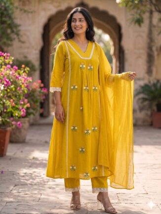Premium Mulmul Cotton Suit Set