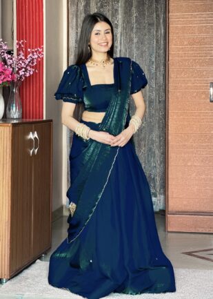 Space Silk Saree with Handwork