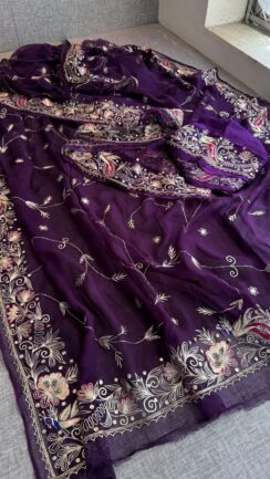 Pure Soft Chiffon Saree – A Statement of Refined Elegance