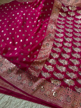 Woven Banarasi Georgette Saree