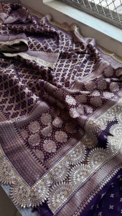 Pure Soft Khaddi Georgette Saree – Timeless Elegance Redefined