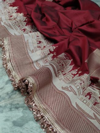 Banarasi Ganga Ghat Saree