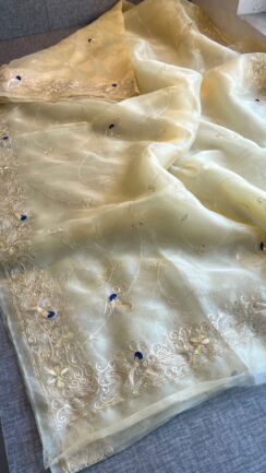 Pure Tissue Organza Silk Saree