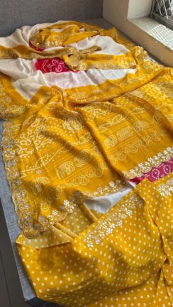 Pure Munga Silk Digital Print Saree