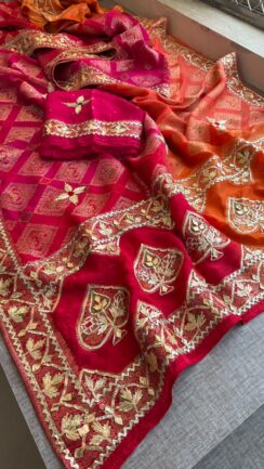 Pure Soft Munga Silk Banarasi Saree