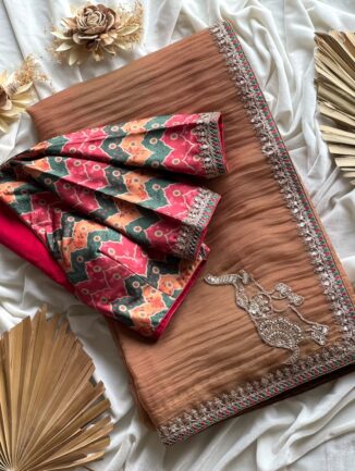 Premium Crunchy Silk Saree